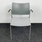 Casala Kantinestoel - Gestoffeerde Lichtgrijze Zitting