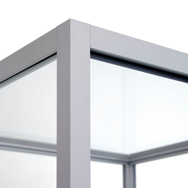 Vitrinekast 200 x 50 x 50 cm Haaks Profiel