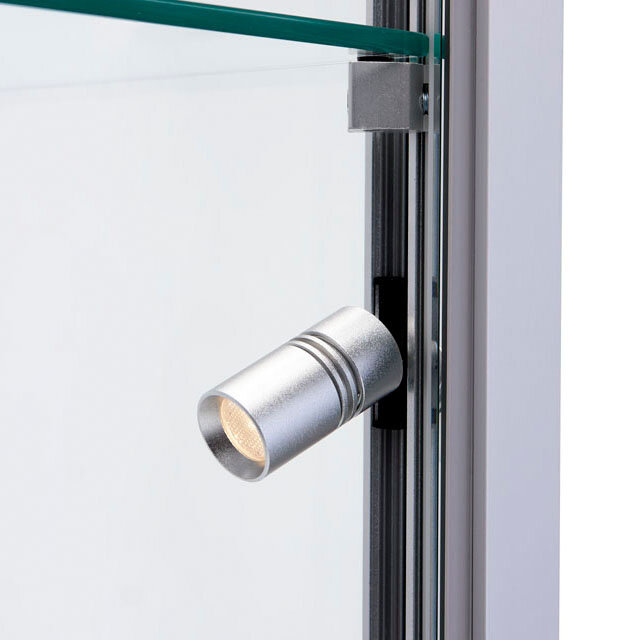 Vitrinekast 200 x 50 x 50 cm Haaks Profiel