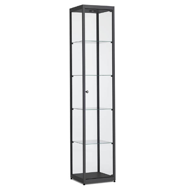 Vitrinekast 200 x 50 x 50 cm Haaks Profiel