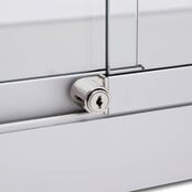 Vitrinekast 200 x 100 x 40 cm Haaks Profiel