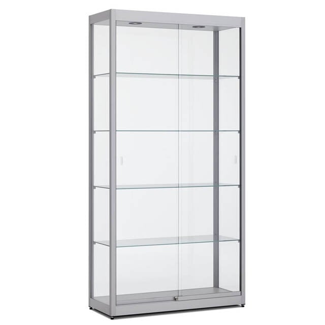 Vitrinekast 200 x 100 x 40 cm Haaks Profiel