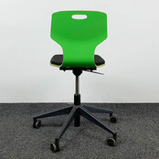 Verrijdbare Ahrend 450 Stoel - Groen / Zwart