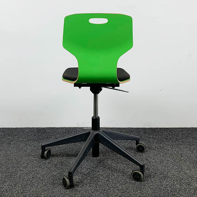 Verrijdbare Ahrend 450 Stoel - Groen / Zwart