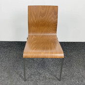 Kantinestoel - Bruine Houten Zitting