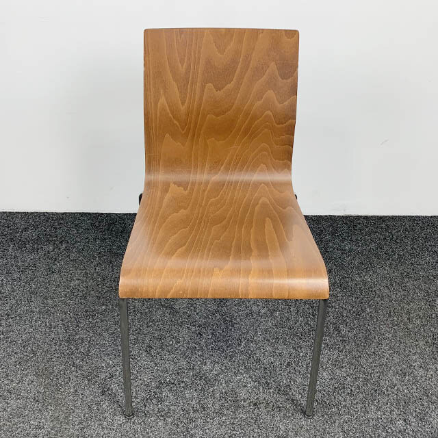 Kantinestoel - Bruine Houten Zitting