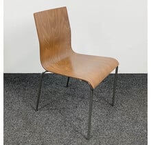 Kantinestoel - Bruine Houten Zitting
