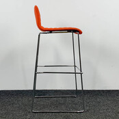 Barkruk - Oranje Stoffen Zitting