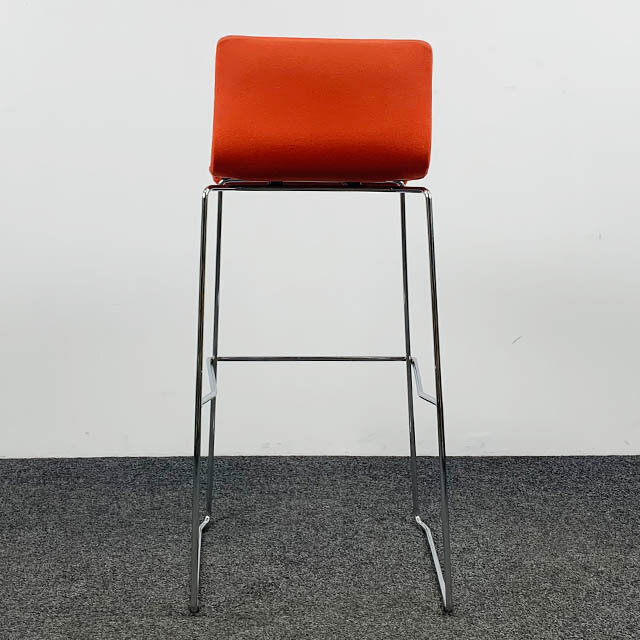 Barkruk - Oranje Stoffen Zitting