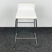 Barkruk Sebastian - Houten Witte Zitting