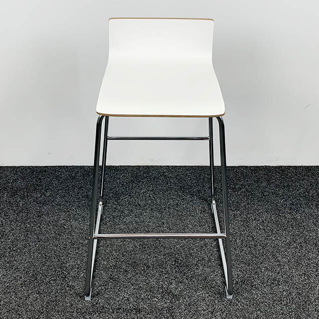 Barkruk Sebastian - Houten Witte Zitting