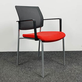 Gispen Zinn Vergaderstoel  | Rood/Zwart