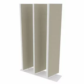 Akoestische Roomdivider - 3 Lamellen