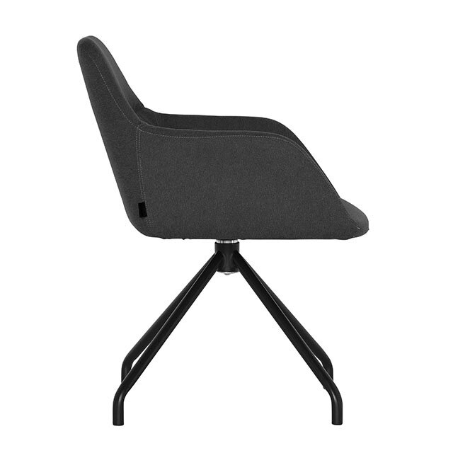 Vergaderstoel Twist Antraciet
