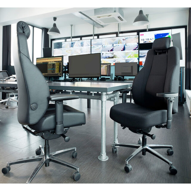 24-Uurs Bureaustoel Secure – Zwart