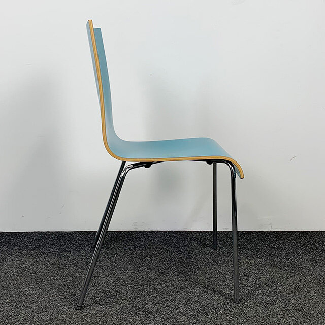 Kantinestoel Van der Sluis - Turquoise (A)