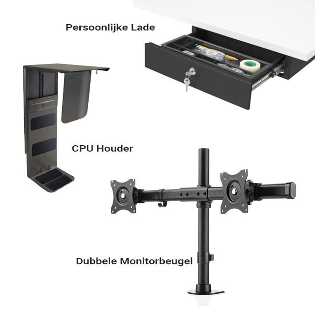 Zit Sta Bureau Ecoflex 2 - Elektrisch Verstelbaar Zit Sta Bureau Ecoflex 2 - Elektrisch Verstelbaar