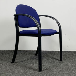 Vergaderstoel Blauw/Paarse Stoffen Zitting