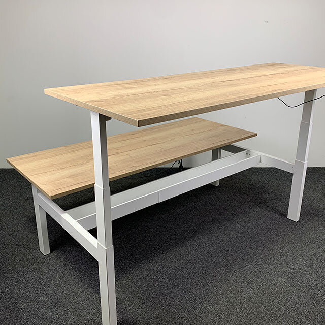 Ahrend Duo Zit- Sta Bureau 200 x 80 cm| Nieuw Blad Naar Keuze