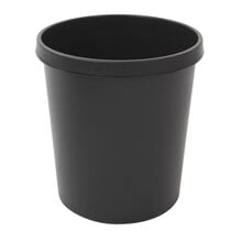 Kunststof Prullenbak - Zwart | Ø 30 cm
