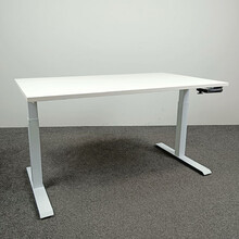 Lando Balance Bureau Slinger Verstelbaar, Wit onderstel