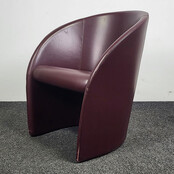 Design Fauteuil Poltrona Frau - Bordeaux Rood Design Fauteuil Poltrona Frau - Bordeaux Rood