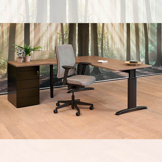 Hoekbureau Wingwork 180x120 cm - Links