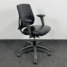 BMA Axia Profit Leder Bureaustoel - Zwart