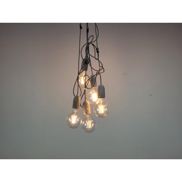 Industriële Hanglamp Grijs Beton