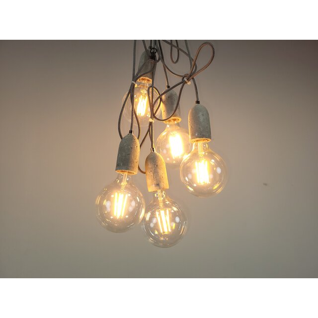 Industriële Hanglamp Grijs Beton