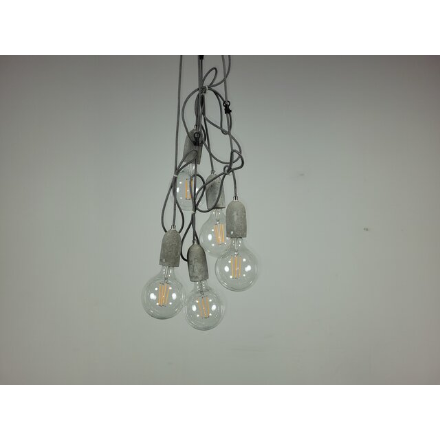 Industriële Hanglamp Grijs Beton