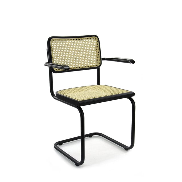 LK 01 Francesca Stoel Zwart frame + Armleggers LK 01 Francesca Stoel Zwart frame + Armleggers