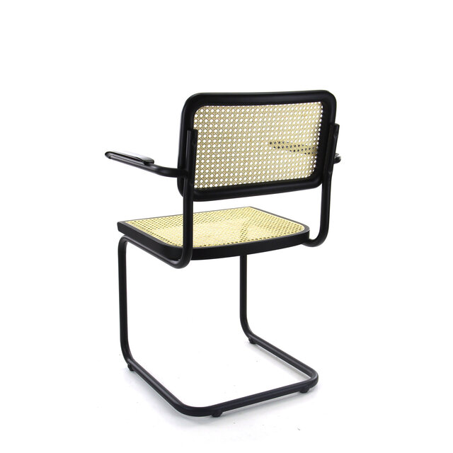 LK 01 Francesca Stoel Zwart frame + Armleggers LK 01 Francesca Stoel Zwart frame + Armleggers