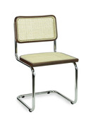 LK 03 Francesca Stoel Walnoot met Chroom Frame