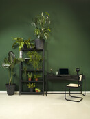 LK 04 Francesca Stoel + Armleggers Zwart met Chroom Frame