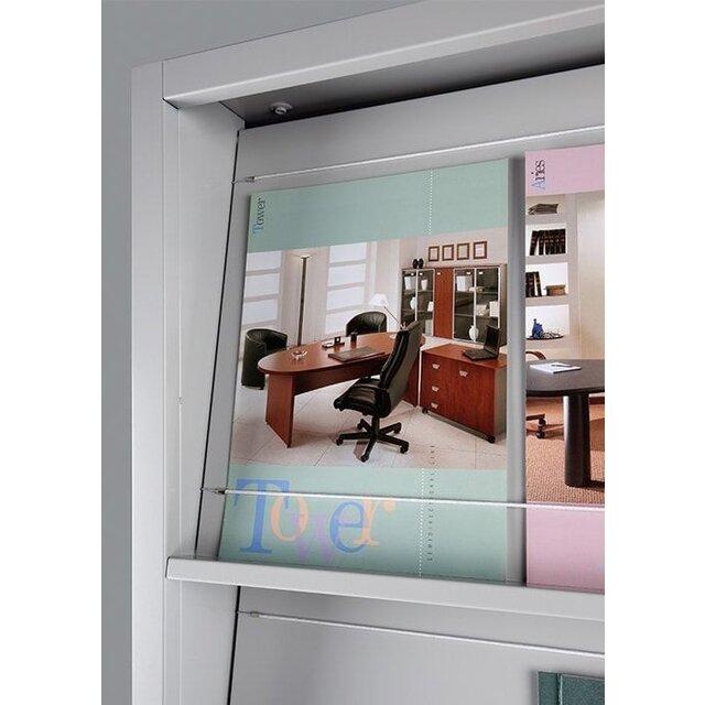 Tijdschriftkast / Folderkast Metaal 195x100x42 cm Tijdschriftkast / Folderkast Metaal 195x100x42 cm