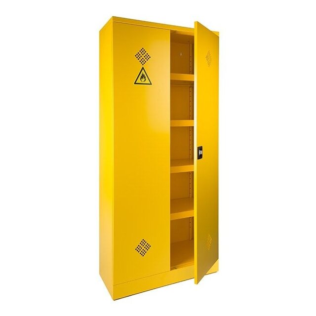 Chemiekast - Geel | 195 x 92 x 42 cm