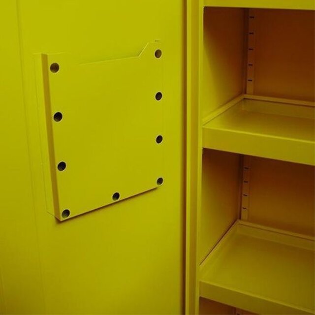 Chemiekast - Geel | 195 x 92 x 42 cm