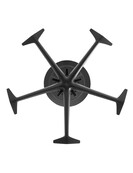 Staande Metalen Kapstok - 10 Haken | Zwart