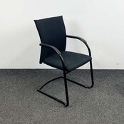 Refurbished Klöber 742 Nieuw Zwart Gestoffeerd