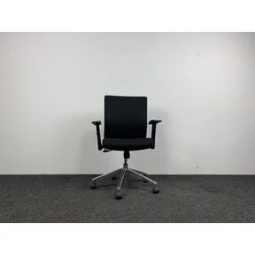 Bureaustoel Zwart - Chroom Onderstel