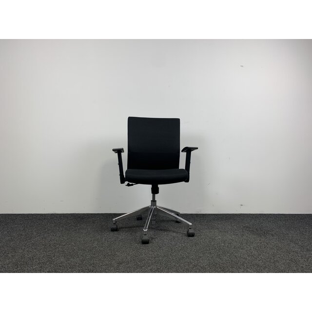 Bureaustoel Zwart - Chroom Onderstel Bureaustoel Zwart - Chroom Onderstel
