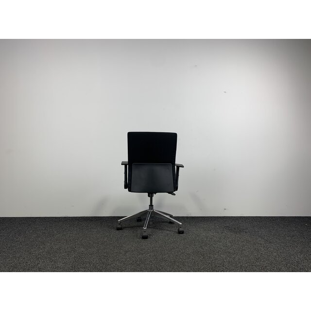 Bureaustoel Zwart - Chroom Onderstel Bureaustoel Zwart - Chroom Onderstel