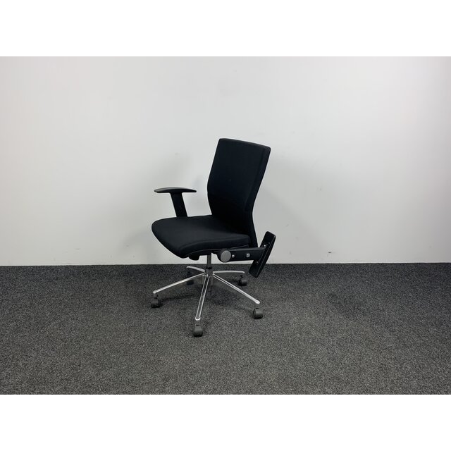 Bureaustoel Zwart - Chroom Onderstel Bureaustoel Zwart - Chroom Onderstel