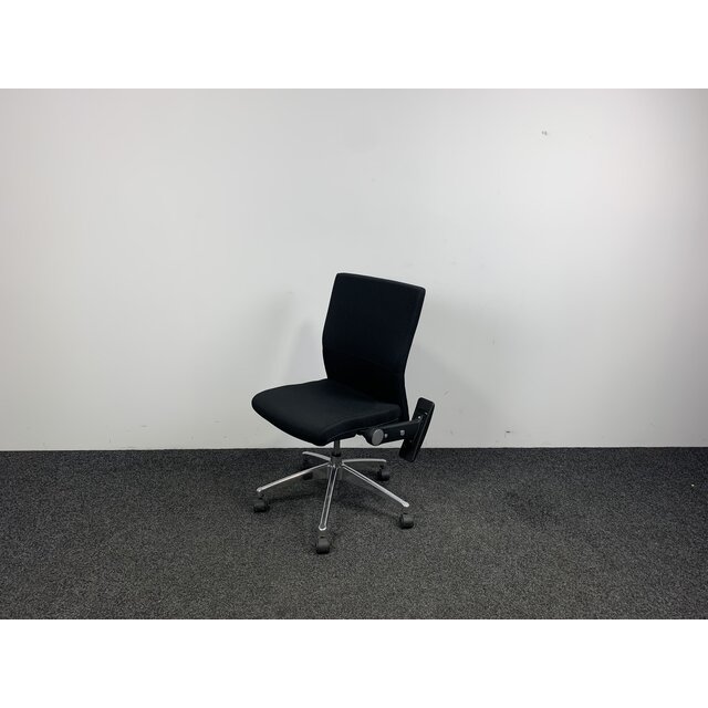 Bureaustoel Zwart - Chroom Onderstel Bureaustoel Zwart - Chroom Onderstel