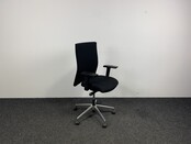 Bureaustoel Zwart Chroom Onderstel