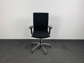 Bureaustoel Zwart Chroom Onderstel
