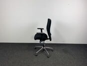 Bureaustoel Zwart Chroom Onderstel