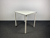 Statafel Verrijdbaar Wit 110,5x100x100 cm