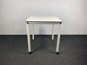 Statafel Verrijdbaar - Wit | 110,5 x 100 x 100 cm